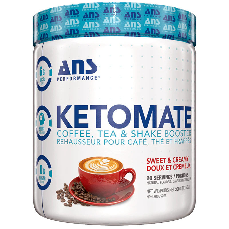 ANS Performance Sweet & Creamy KetoMate Coffee Booster, 20 servings